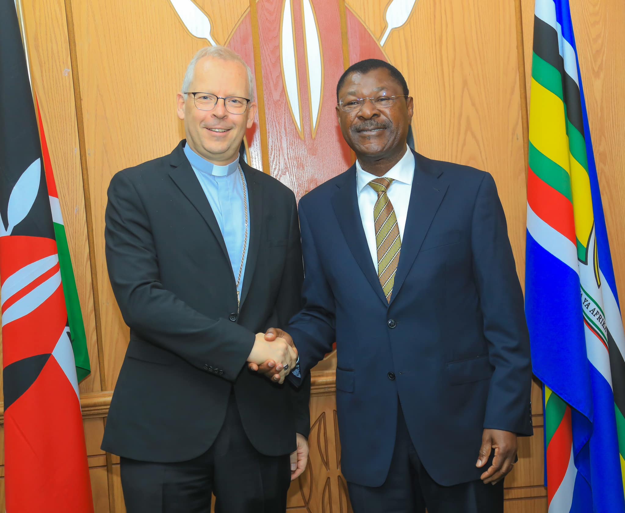 Speaker Wetangula hosts The Apostolic Nuncio of Kenya and South Sudan, H.E Hubertus Van Megen