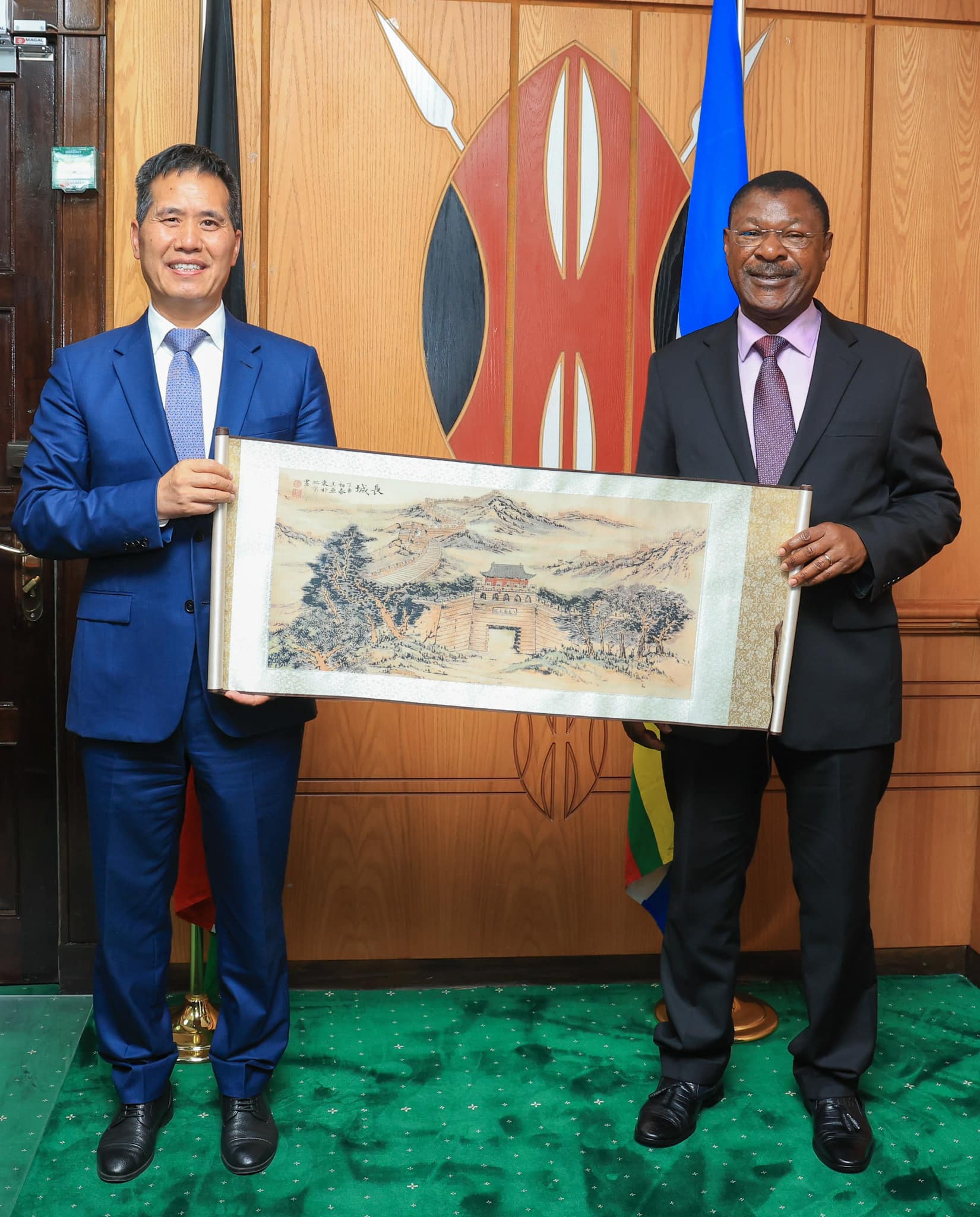 Chinese Ambassador to Kenya bids farewell to Speaker Wetang’ula talks center on enhanced Parliamentary Diplomacy