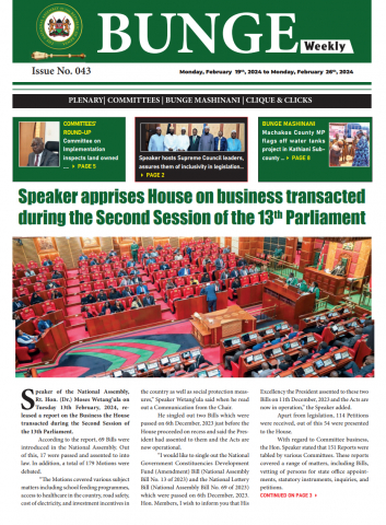 Bunge Weekly Issue No. 43