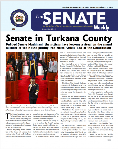 The Senate Weekly - Issue No. 12