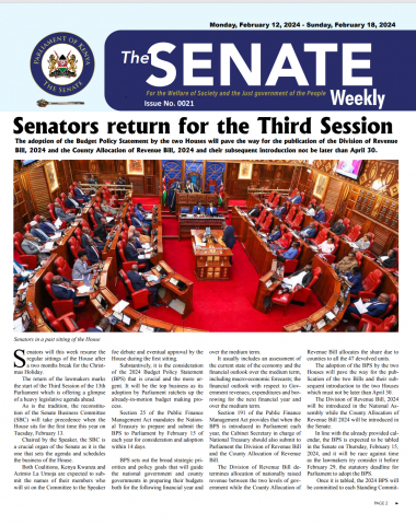 The Senate Weekly - Issue No. 21