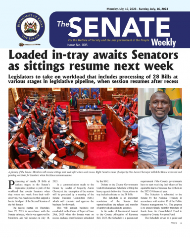 The Senate Weekly: Issue No.005