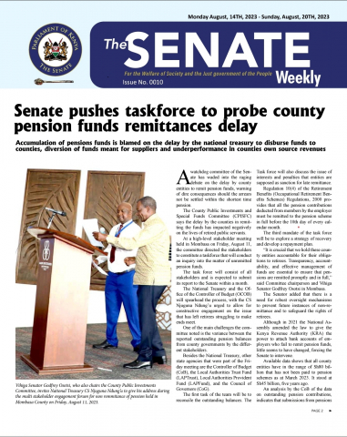 The Senate Weekly Issue No. 10